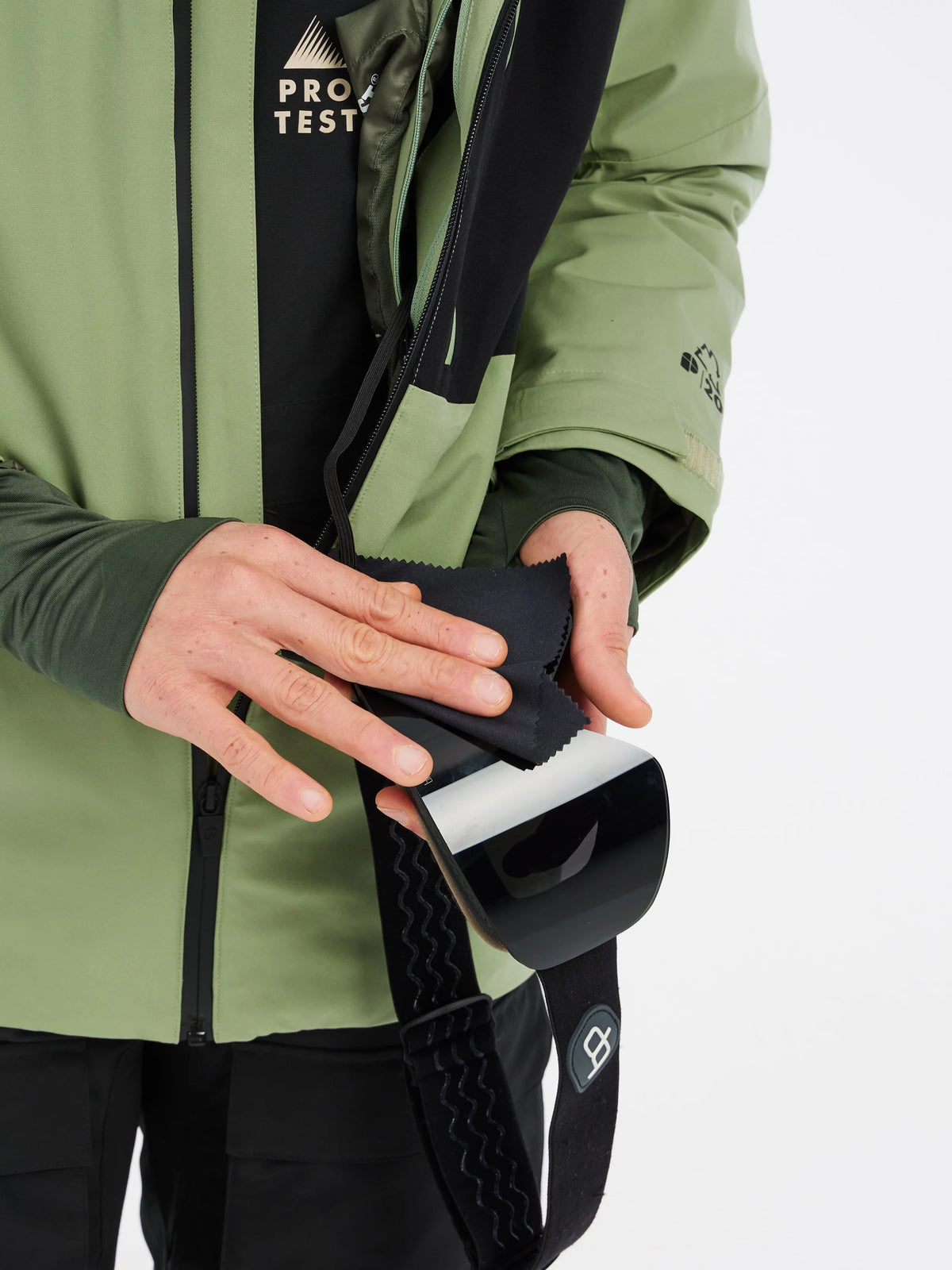 Protest Found Jacket Mens 2025 Marl Green - Elevation107