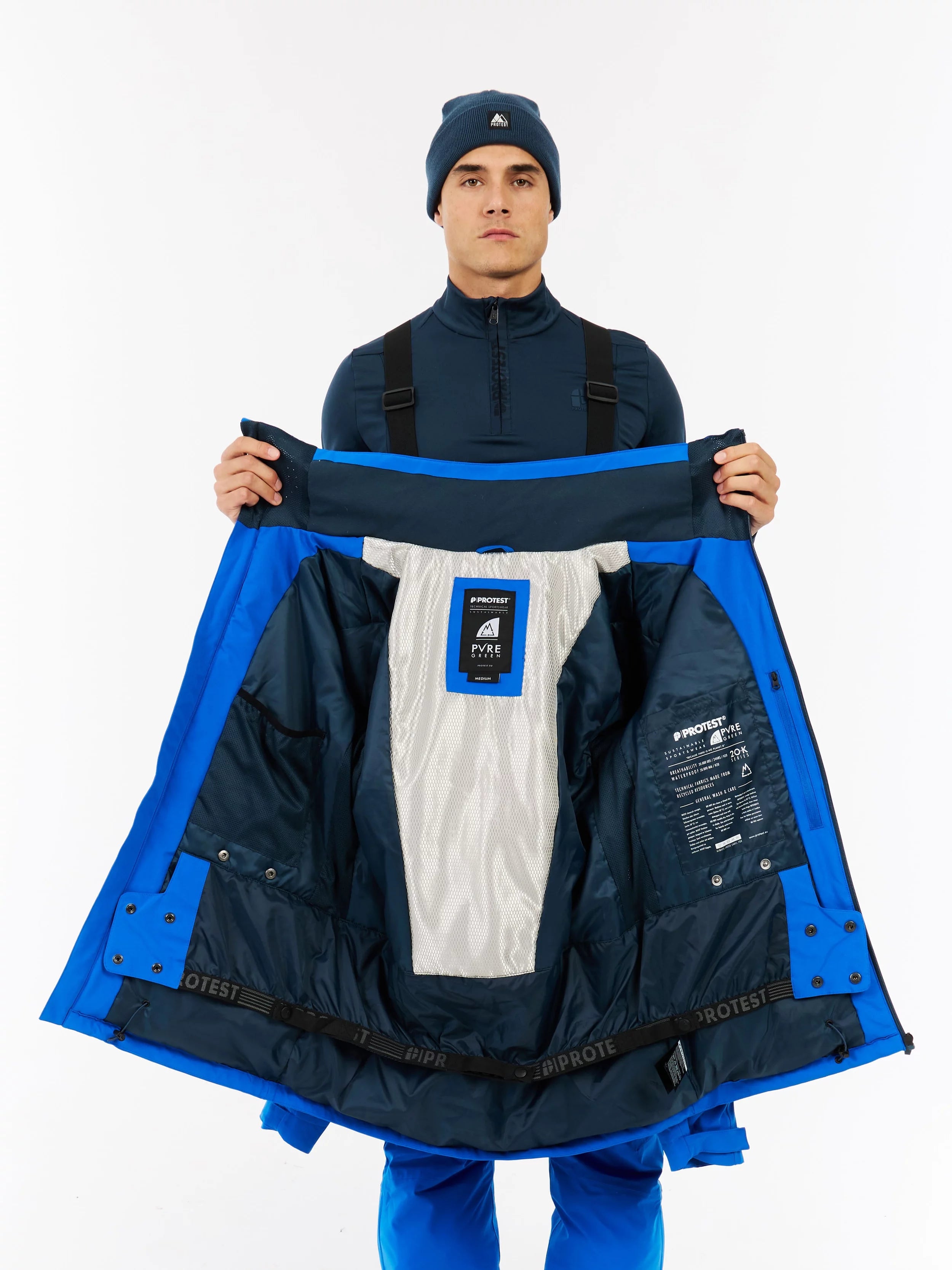 Protest Timothy Jacket Mens 2026 Vibrant Blue - Elevation107