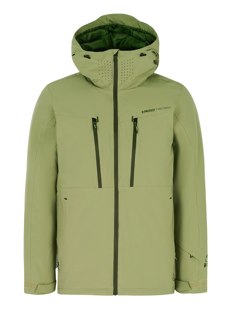 Protest Timothy Jacket Mens 2026 Herbal Green - Elevation107