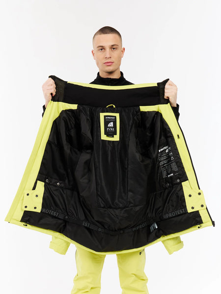 Protest Timothy Jacket Mens 2026 Lime Splash - Elevation107