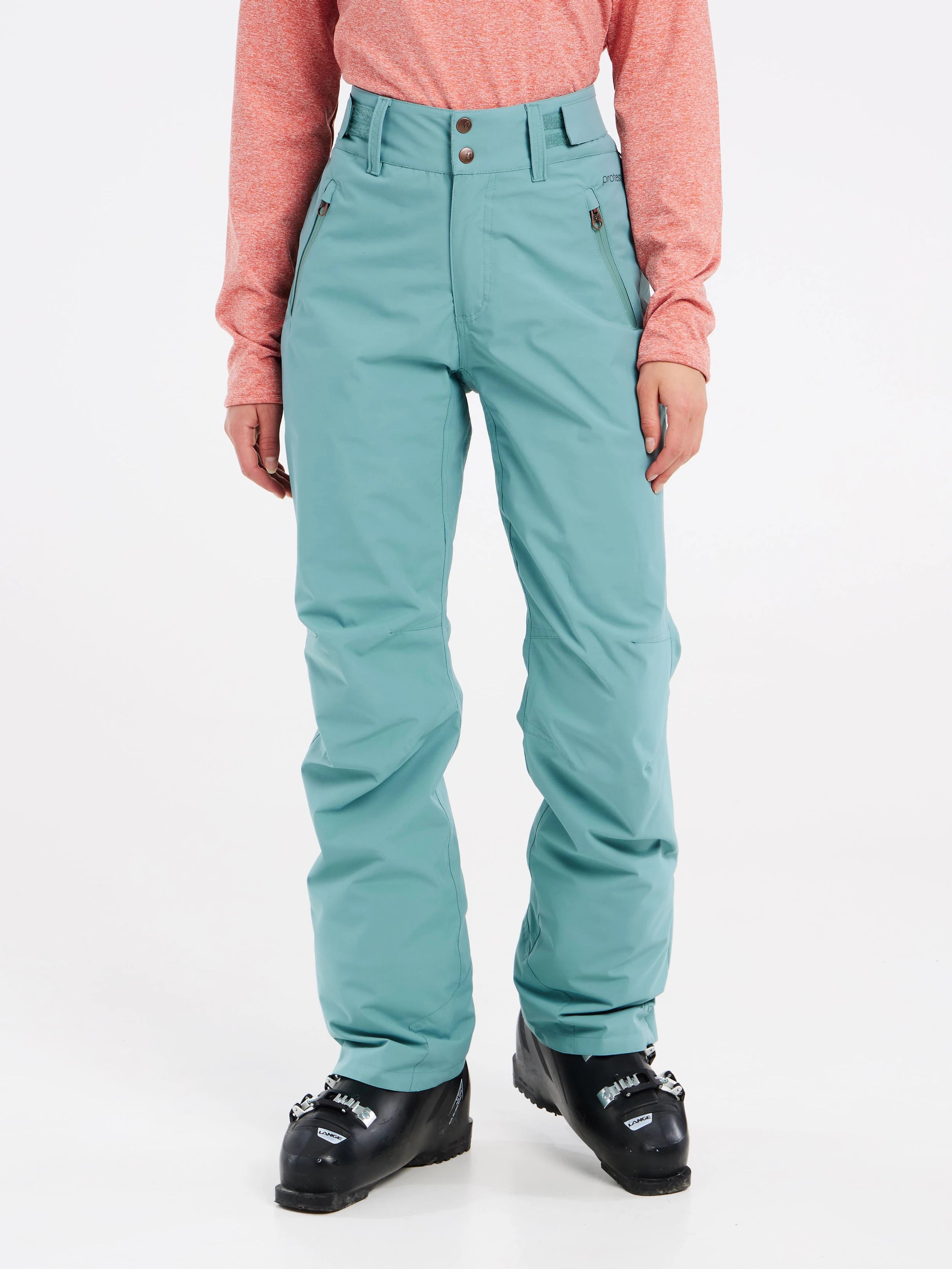 Protest Cinnamon Pants Womens Crocodile Green - Elevation107