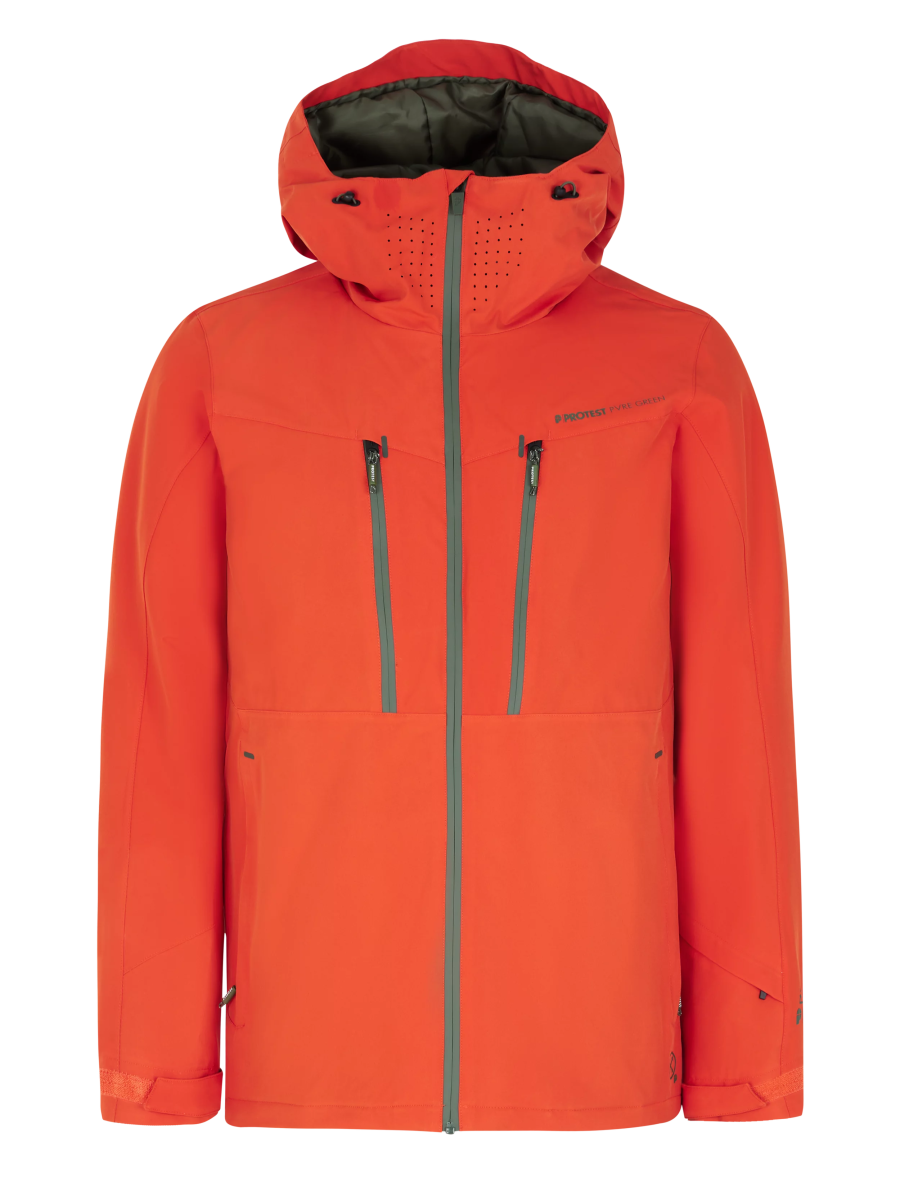 Protest Timothy Jacket Mens 2025 Burnt Orange - Elevation107