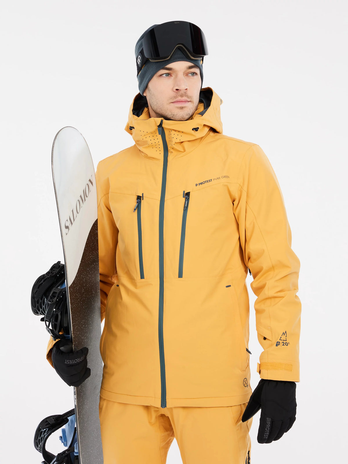 Protest Timothy Jacket Mens 2025 Cab Yellow - Elevation107
