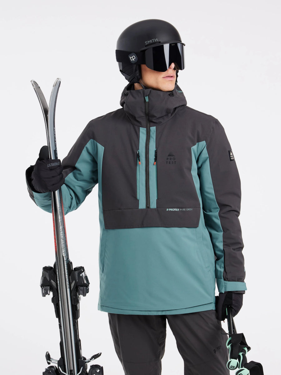 Protest Halem Anorak Jacket Mens Deep Grey - Elevation107