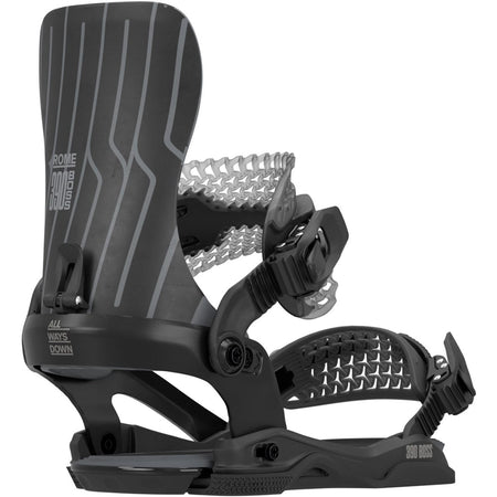 Rome 390 Boss AsymWrap Snowboard Bindings Mens 2026 Black - Elevation107