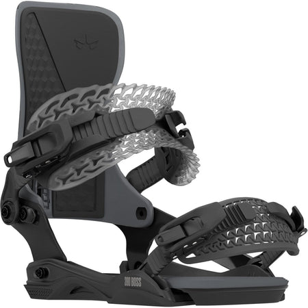 Rome 390 Boss AsymWrap Snowboard Bindings Mens 2026 Black - Elevation107