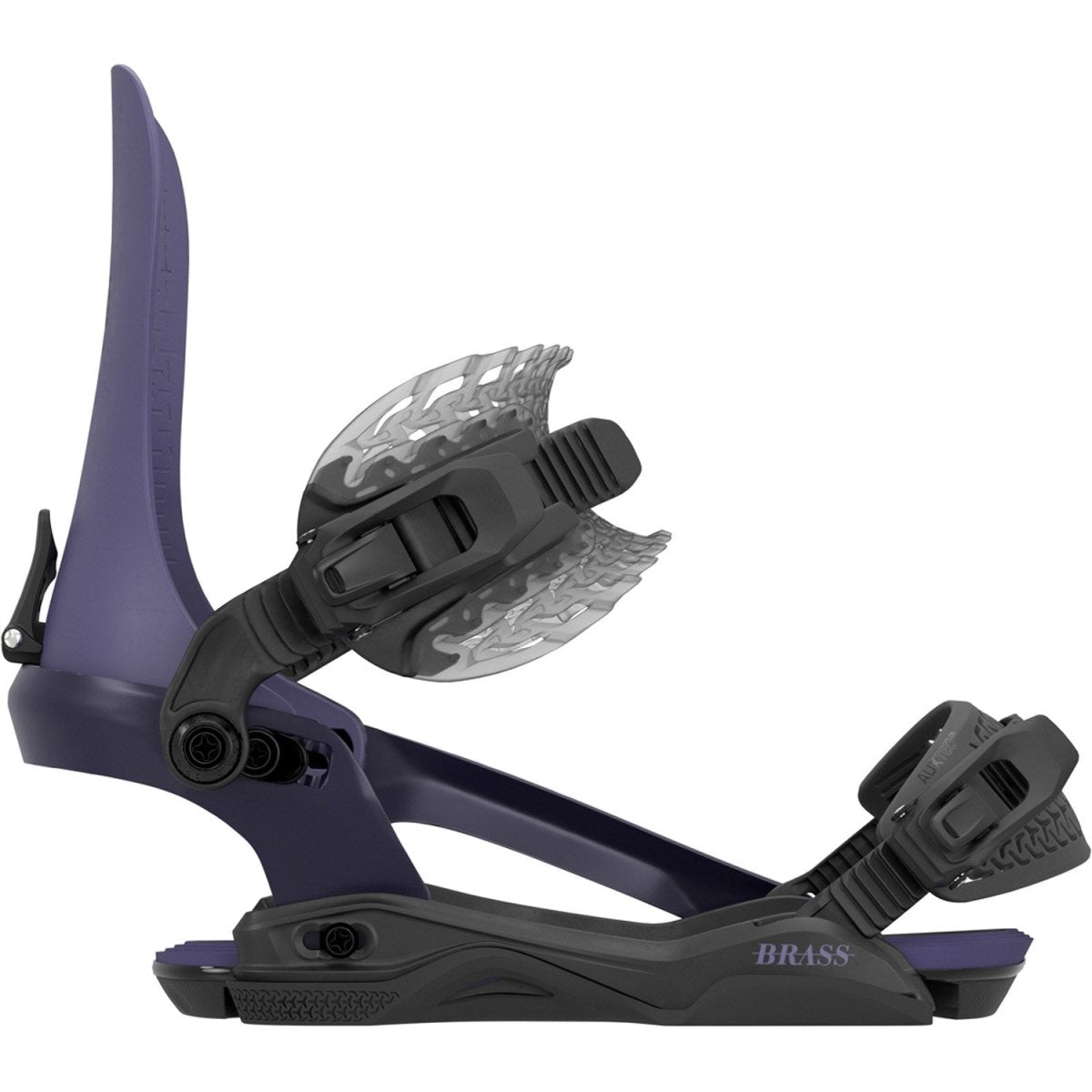 Rome Brass AsymWrap Snowboard Bindings Womens 2026 Purple Haze - Elevation107