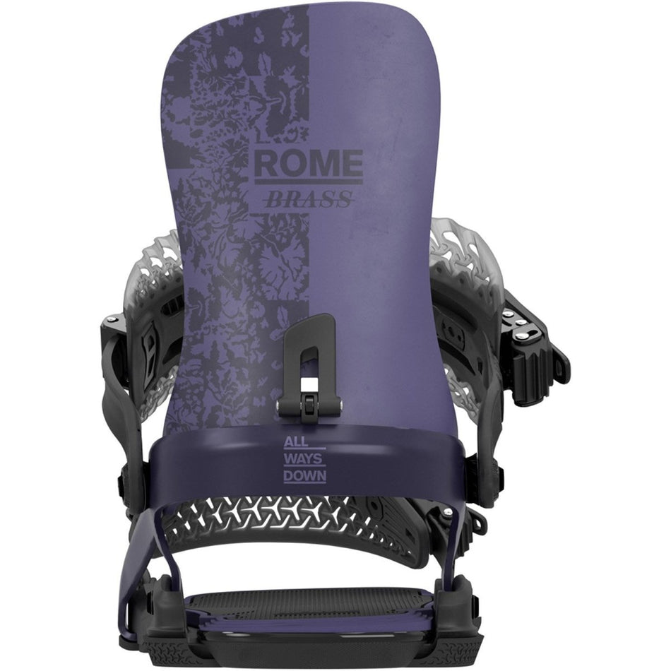 Rome Brass AsymWrap Snowboard Bindings Womens 2026 Purple Haze - Elevation107