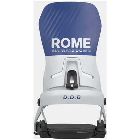 rome d.o.d snowboard binding Rome D.O.D. Snowboard Bindings Mens 2025 Blue / Grey – Elevation107