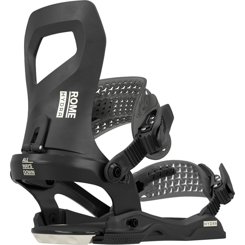 Rome Hydra AsymWrap Snowboard Bindings Womens 2026 Black - Elevation107