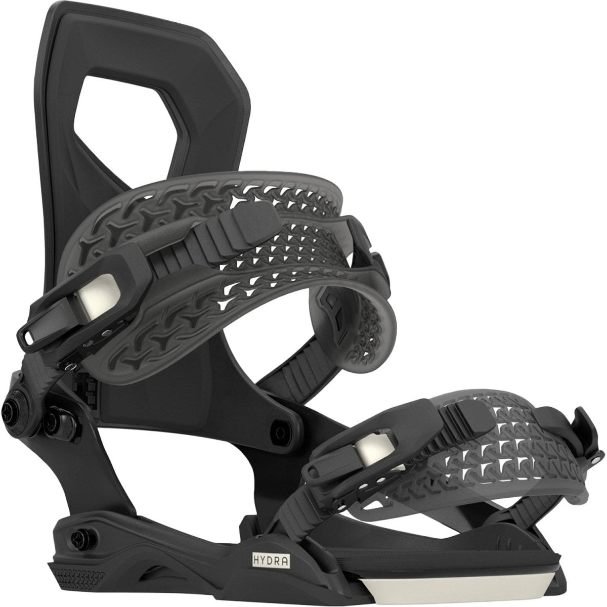 Rome Hydra AsymWrap Snowboard Bindings Womens 2026 Black - Elevation107