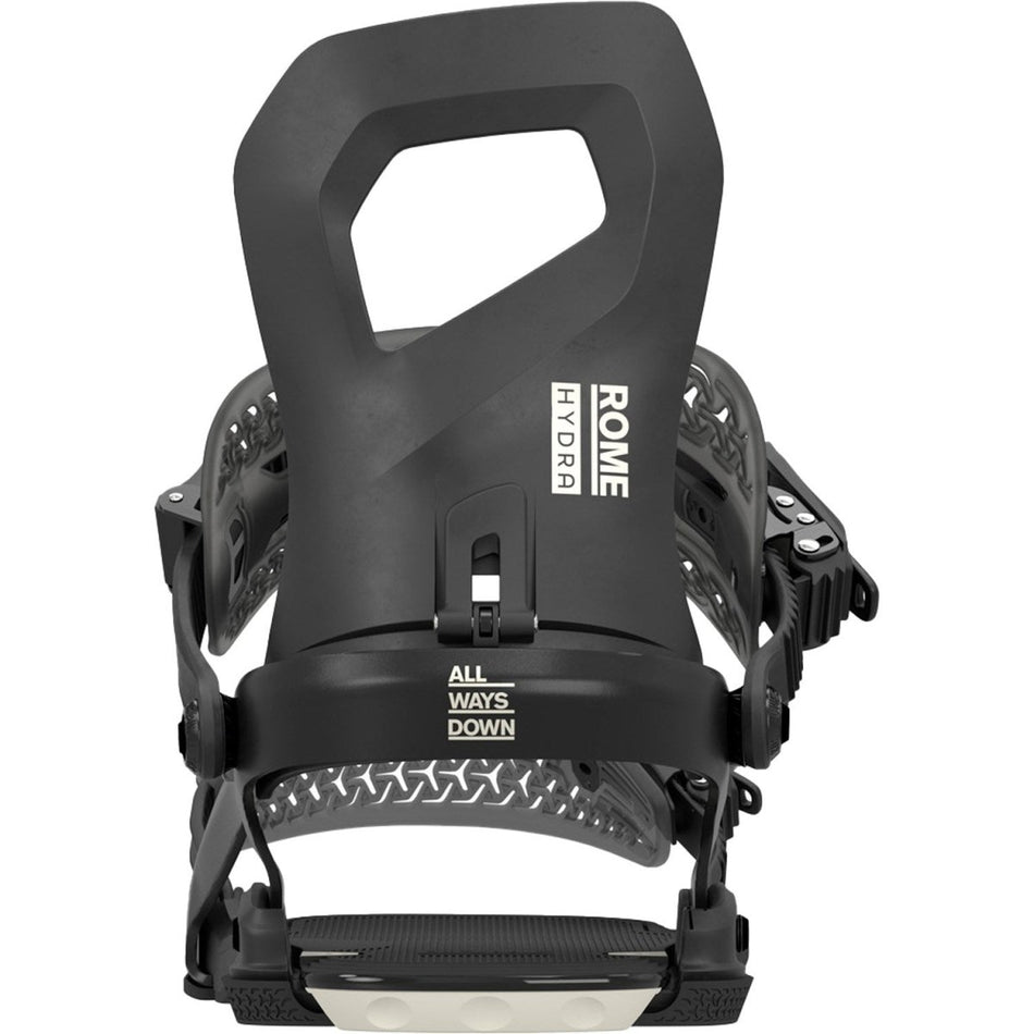 Rome Hydra AsymWrap Snowboard Bindings Womens 2026 Black - Elevation107