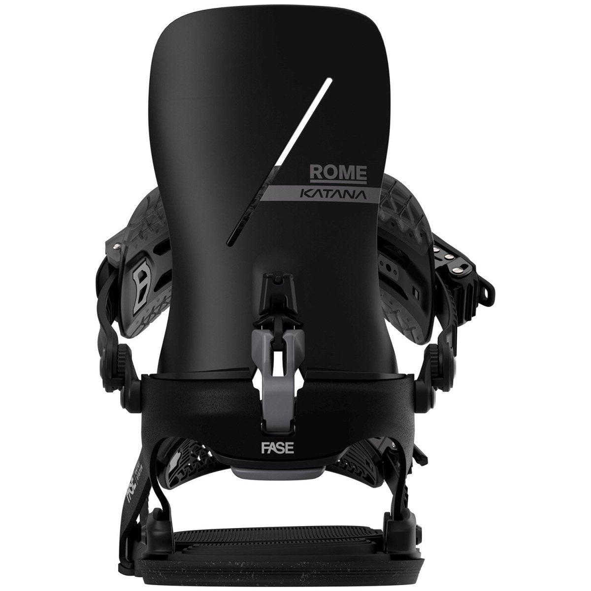 Rome Katana Asym Wrap FASE Snowboard Bindings 2026 Black - Elevation107