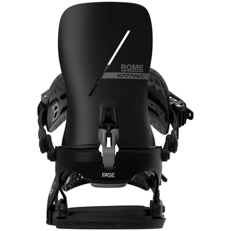 Rome Katana Asym Wrap FASE Snowboard Bindings 2026 Black - Elevation107