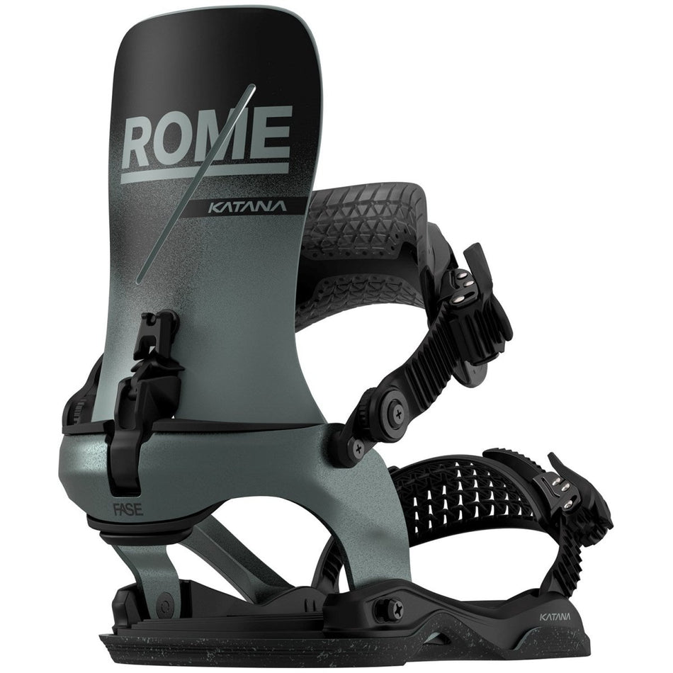 Rome Katana Asym Wrap FASE Snowboard Bindings 2026 Slate - Elevation107