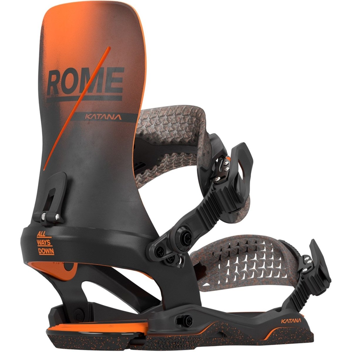 Rome Katana AsymWrap Snowboard Bindings Mens 2026 Team - Elevation107