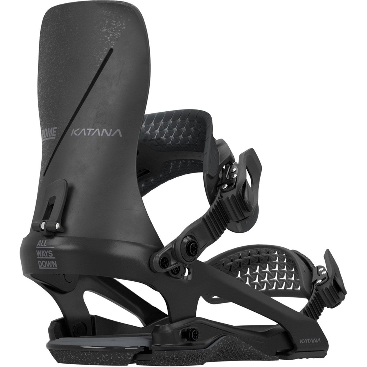 Rome Katana FullWrap Snowboard Bindings Mens 2026 Black - Elevation107