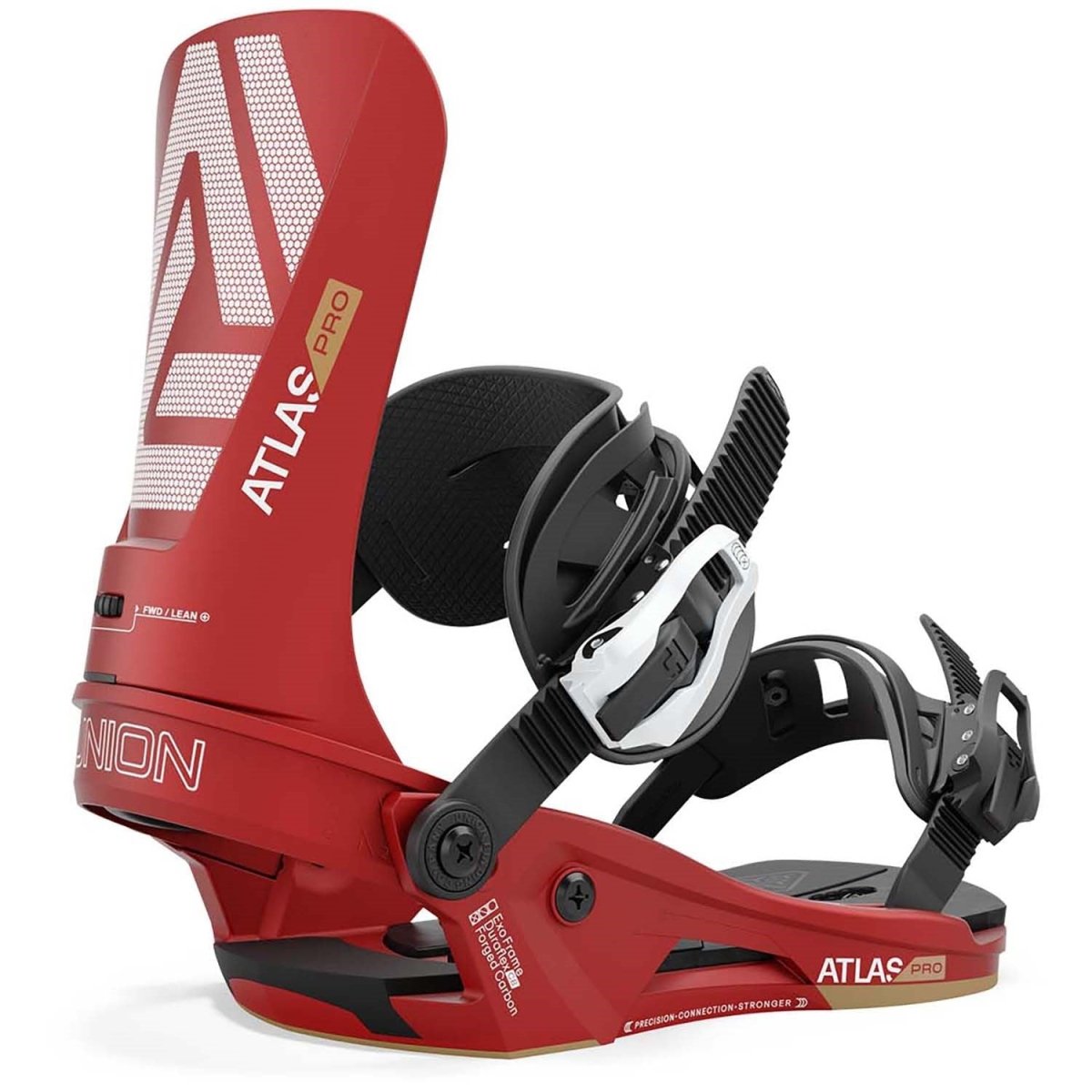 Union Atlas Pro Snowboard Bindings Mens 2025 Metallic Red - Elevation107