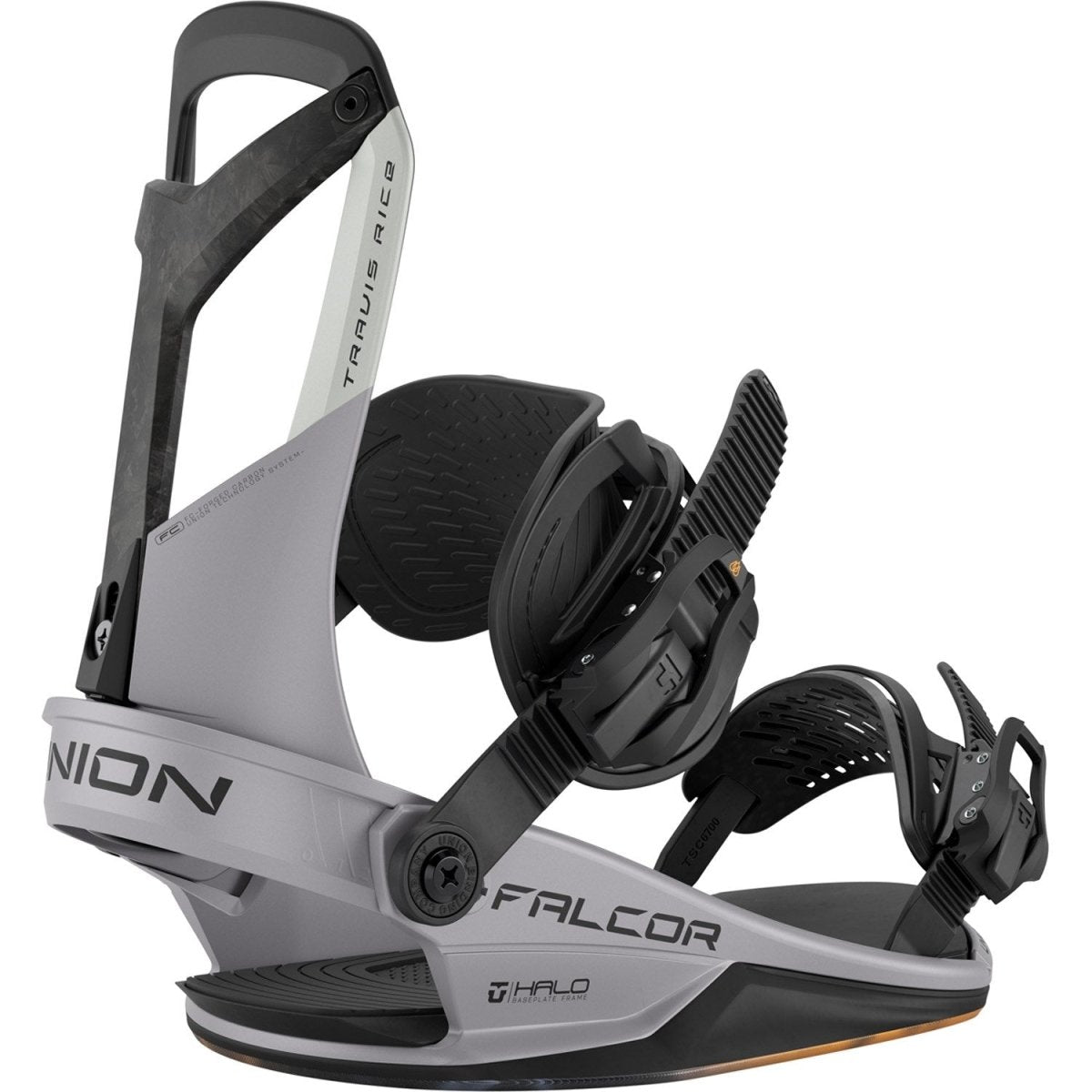 Union Falcor Snowboard Bindings Mens 2026 Fossil Grey - Elevation107