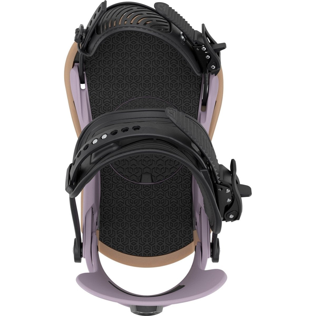 Union Strata Snowboard Bindings Mens 2026 Grey Violet - Elevation107