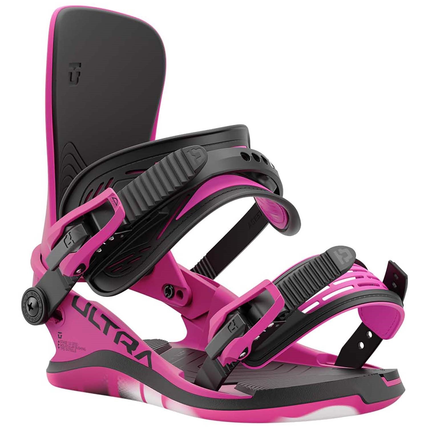 Union Ultra Snowboard Bindings Womens 2025 Hot Pink - Elevation107
