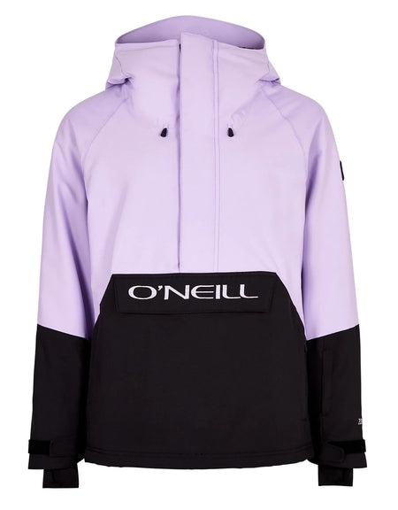 ONeill Originals Anorak Jacket Womens Purple Rose Colour Black - Elevation107