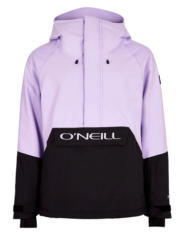 ONeill Originals Anorak Jacket Womens 2024 Purple Rose Colour Black