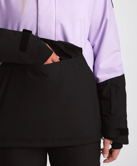 ONeill Originals Anorak Jacket Womens Purple Rose Colour Black - Elevation107