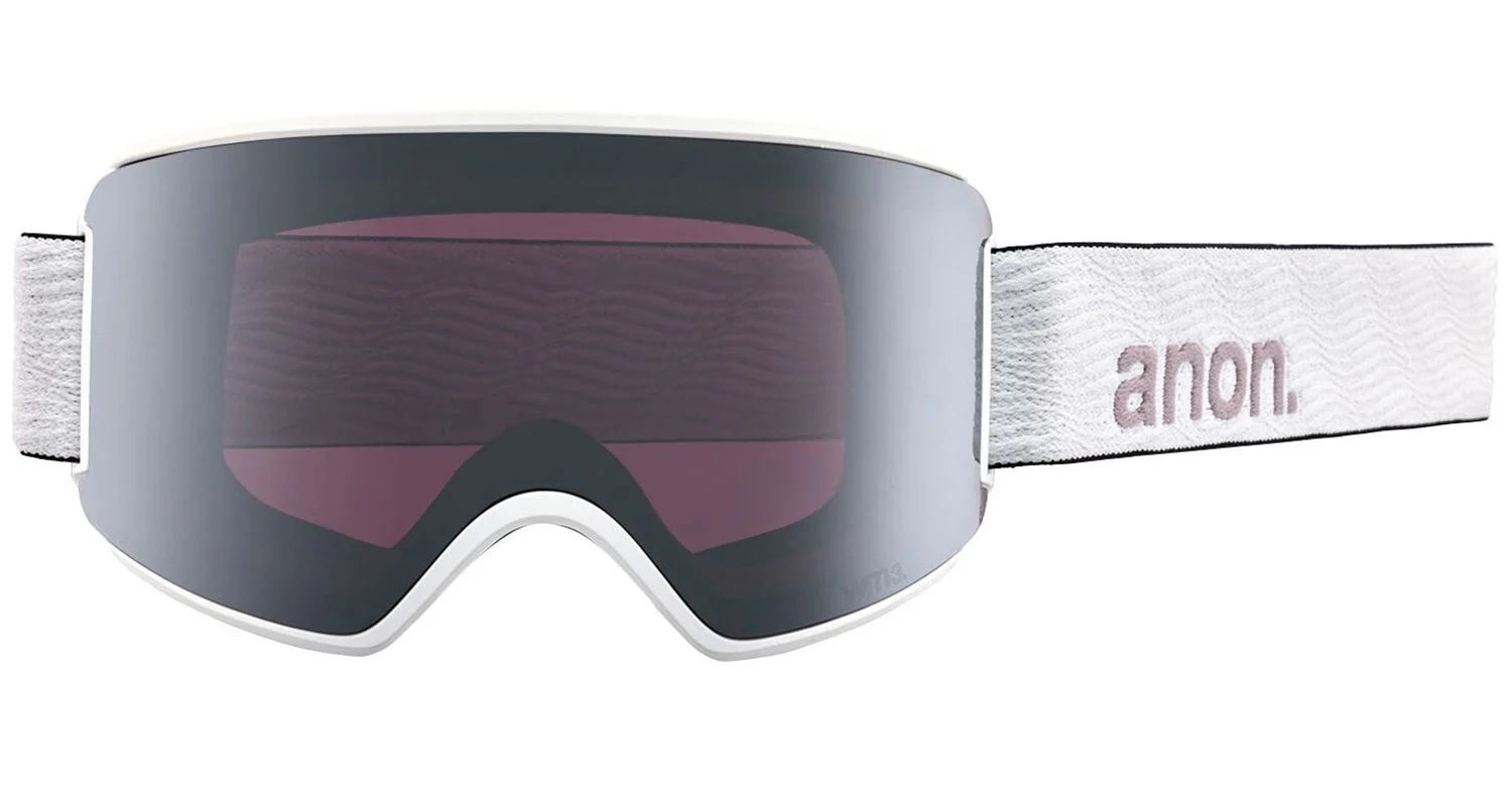 Anon WM3 Goggles & MFI Face Mask & Spare Lens White / Perceive Variable Violet Lens - Elevation107