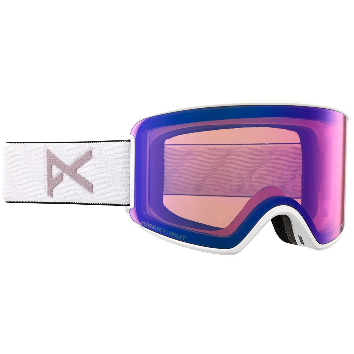 Anon WM3 Goggles & MFI Face Mask & Spare Lens White / Perceive Variable Violet Lens - Elevation107
