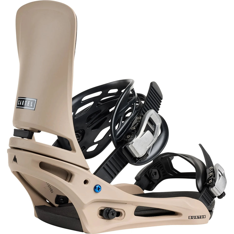 Burton Cartel Re:Flex Snowboard Bindings Mens 2026 Summit Taupe - Elevation107