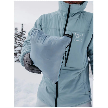 Burton [ak] Baker Hooded Down Jacket Mens 2025 Dusty Blue - Elevation107
