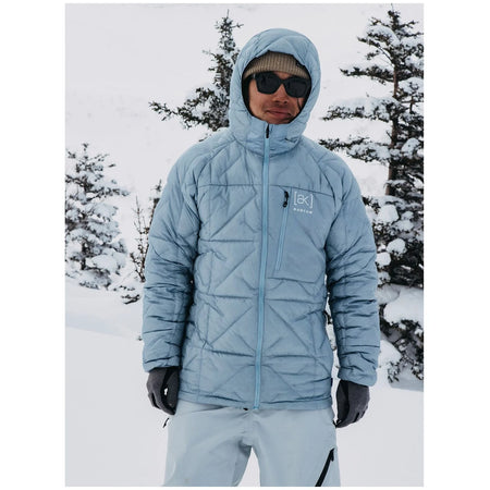 Burton [ak] Baker Hooded Down Jacket Mens 2025 Dusty Blue - Elevation107