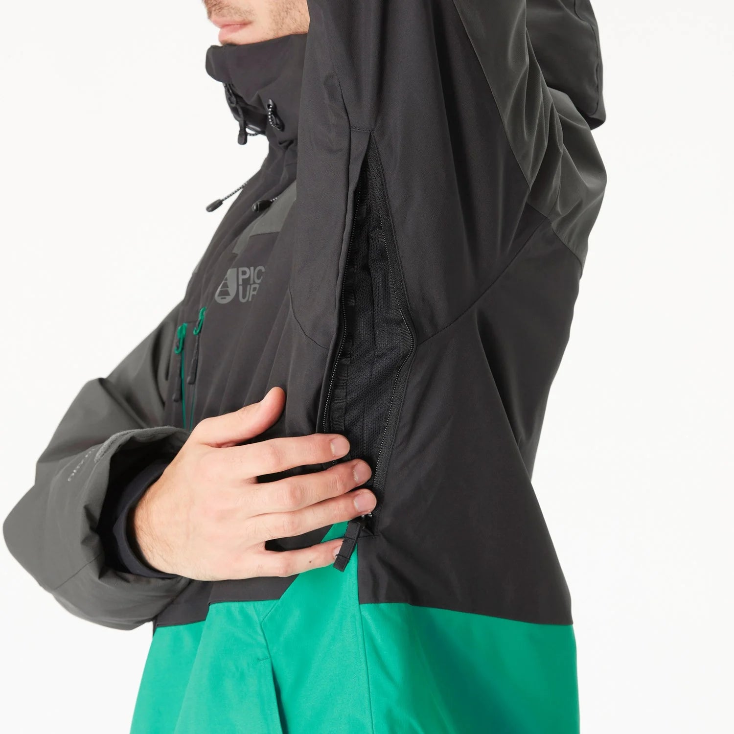 Picture Organic Object Jacket Mens Spectra Green / Black - Elevation107