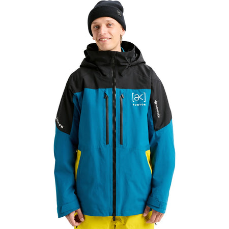 Burton [ak] Swash GORE - TEX Jacket Mens 2026 Black / Blue Teal / Atomic Yellow - Elevation107
