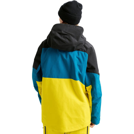 Burton [ak] Swash GORE - TEX Jacket Mens 2026 Black / Blue Teal / Atomic Yellow - Elevation107
