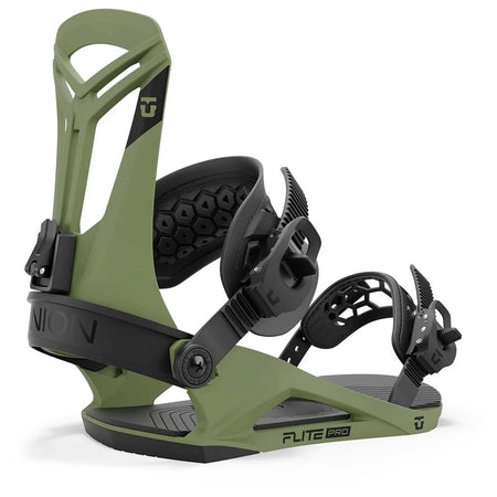 Union Flite Pro Snowboard Bindings Mens 2025 Olive Green - Elevation107