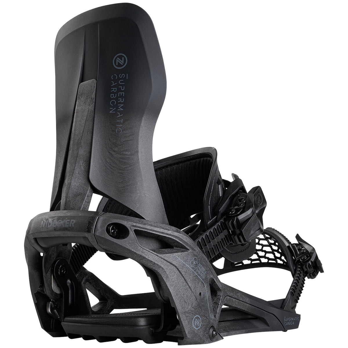 Nidecker Carbon Supermatic Snowboard Bindings 2026 Black - Elevation107