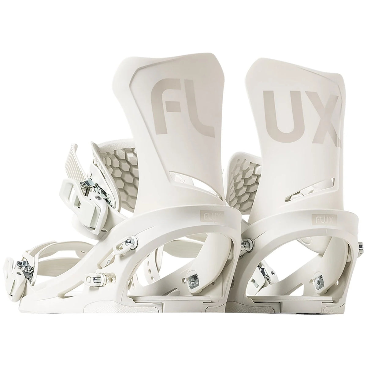 Flux DS Snowboard Bindings Womens 2025 Off White - Elevation107