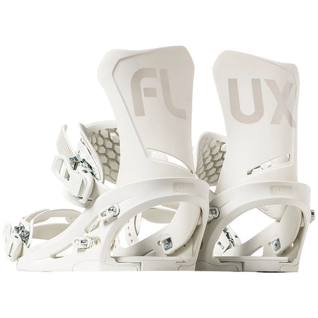 Flux DS Snowboard Bindings Womens 2025 Off White - Elevation107