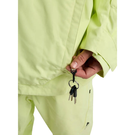 Burton Men's Reserve 2L Relaxed Anorak Jacket 2026 Glow Yellow Green - Elevation107