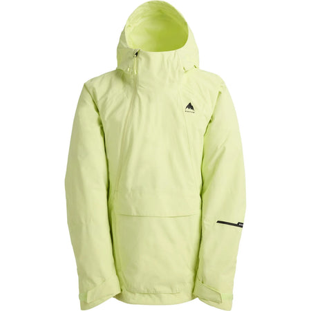 Burton Men's Reserve 2L Relaxed Anorak Jacket 2026 Glow Yellow Green - Elevation107