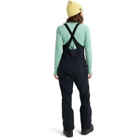 Burton Women's Reserve 2L Stretch Slim Bib Pants 2026 Black - Regular Length - Elevation107