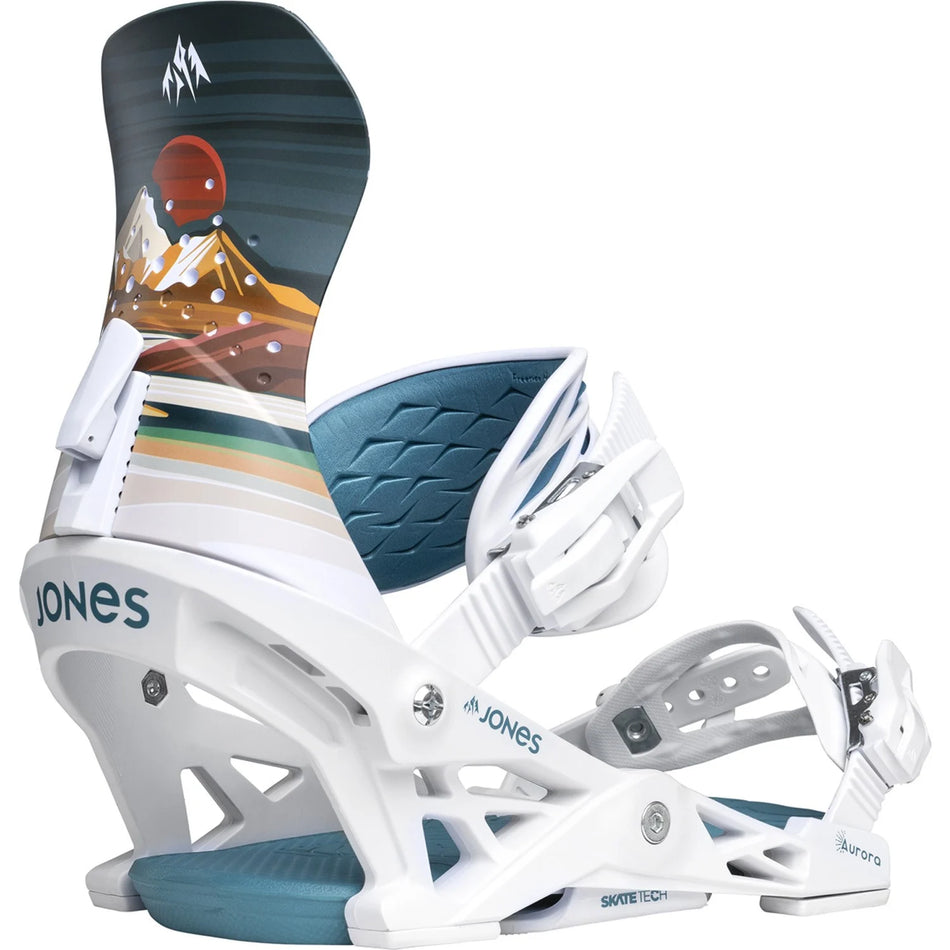 Jones Aurora Snowboard Bindings Womens 2026 Annie Brace White - Elevation107