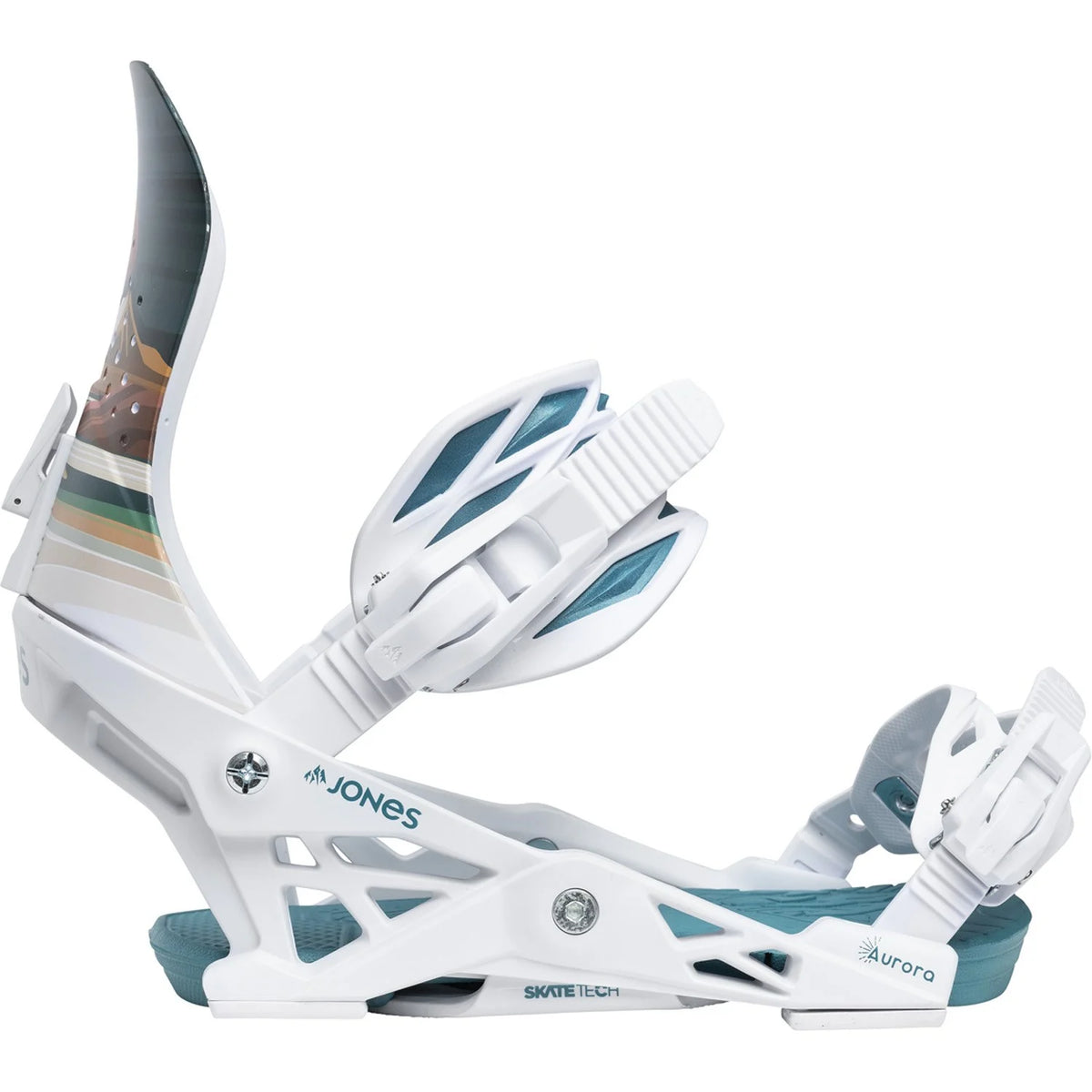 Jones Aurora Snowboard Bindings Womens 2026 Annie Brace White - Elevation107