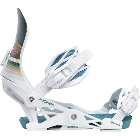Jones Aurora Snowboard Bindings Womens 2026 Annie Brace White - Elevation107