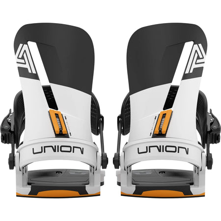 Union Atlas Snowboard Bindings Mens 2026 White / Orange - Elevation107