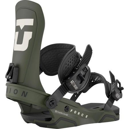Union Force Snowboard Bindings Mens 2026 Army Green - Elevation107