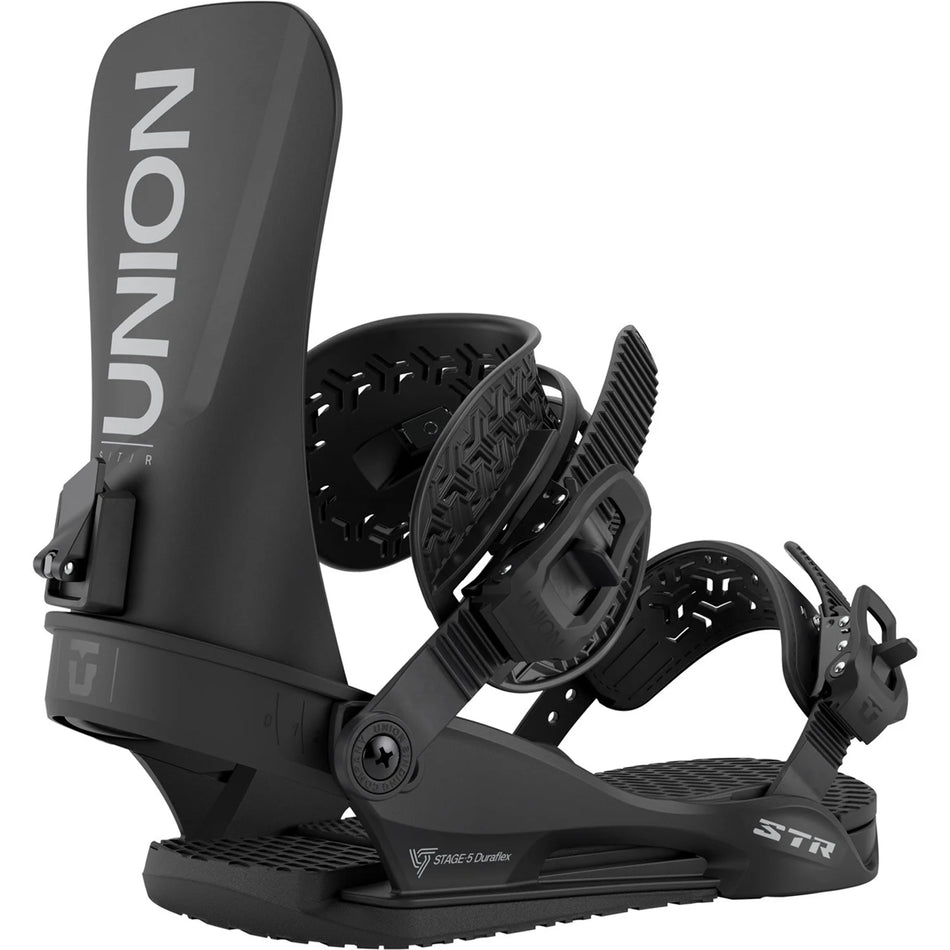 Union STR Snowboard Bindings Mens 2026 Black - Elevation107