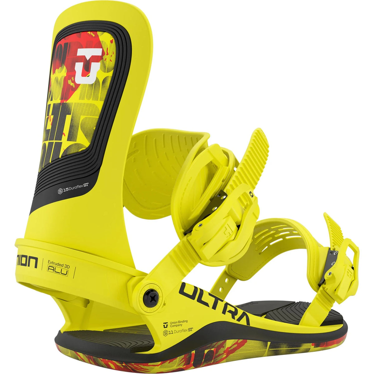 Union Ultra Snowboard Bindings Mens 2026 Hype Yellow - Elevation107